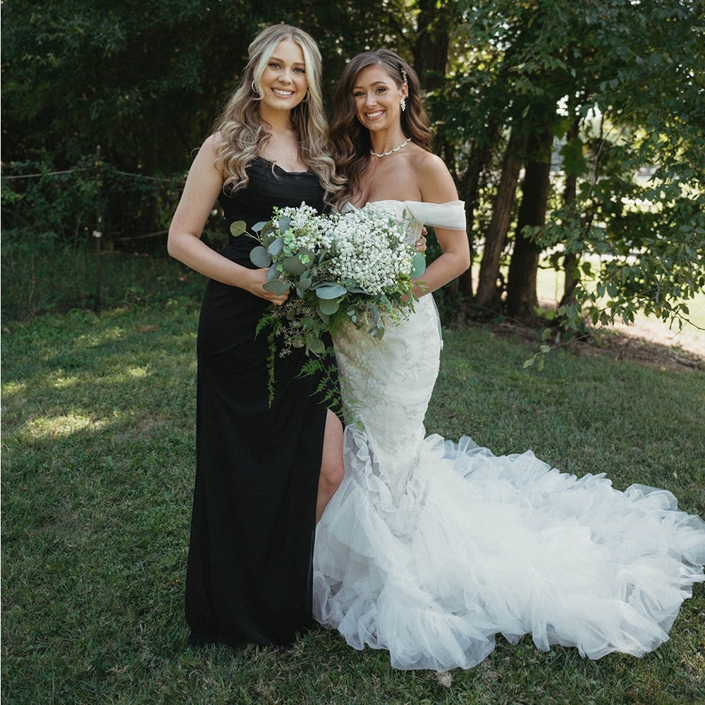 Azazie Bridesmaid Black Dress